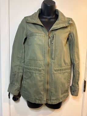 MADEWELL XXS military olive green field utility cotton canvas jacket coat